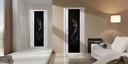 Doors in the apartment interior real photos