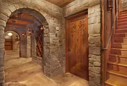 If there is a fireplace in the hallway photo