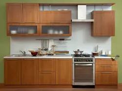 Фото кухонных гарнитуров для маленькой кухни прямые