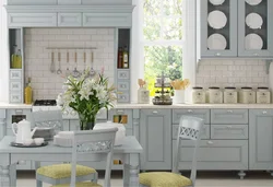 Beige Provence Kitchen In The Interior