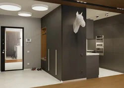 Photo of the interior of the hallway in the studio apartment