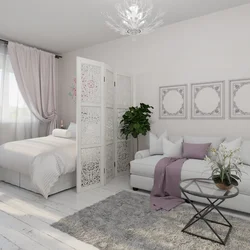 Living room bedroom design 15 sq.m.