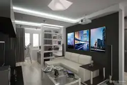 Интерьер гостиной 17 кв м с балконом