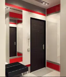 Red Hallway In The Interior Photo