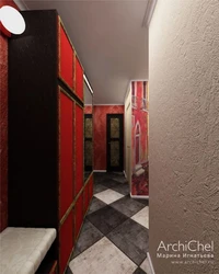 Красная прихожая в интерьере фото
