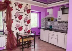 How To Wallpaper A Kitchen With Two Types Of Wallpaper Photo