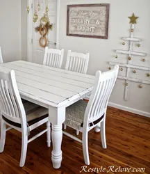Light Chairs In The Kitchen Interior