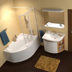 Small corner bath design