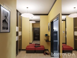 Hallway in an interior design studio apartment