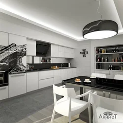 Kitchens living rooms design photo black and white