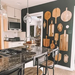 Decor Of One Wall In The Kitchen Photo