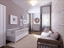 Interior for a bedroom in which there will be a child