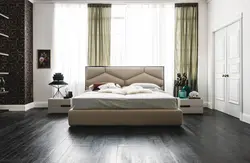 Bedroom Design With Soft Headboard Photo