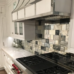 Modern photo tile kitchen aprons