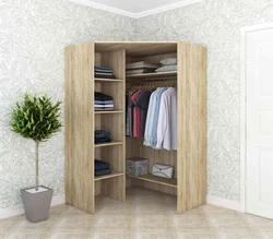 Corner compartment in the bedroom photo