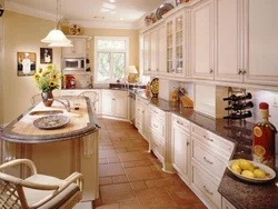 Photo of a kitchen set for a kitchen in an apartment