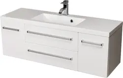 Cabinet with bathroom sink 50 cm photo