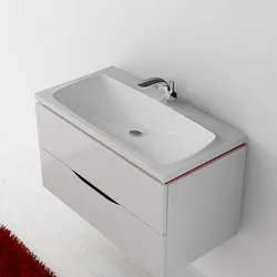 Cabinet With Bathroom Sink 50 Cm Photo