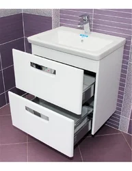 Hamam lavabo ilə kabinet 50 sm şəkil