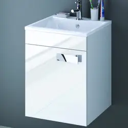 Cabinet with bathroom sink 50 cm photo