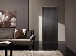 Wenge furniture and bleached oak in the living room interior