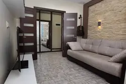 Wenge Furniture And Bleached Oak In The Living Room Interior