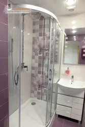 Bathroom Design In Khrushchev With A Shower Tray