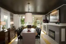 Kitchen photo black ceiling design