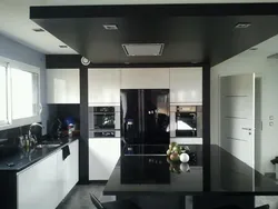 Kitchen Photo Black Ceiling Design