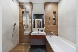 Ванна бөлмесінің дизайны душ ваннасы бар 3 шаршы метр