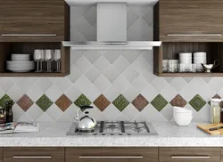 Tile apron design for kitchen