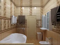 Tile interiors in a combined bath