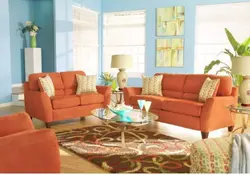 Red Living Room Interior