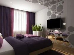 Lilac bedroom walls photo