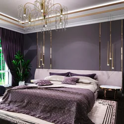 Lilac bedroom walls photo