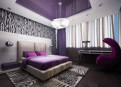 Lilac bedroom walls photo