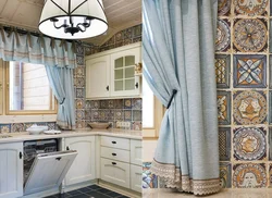 Kitchen design provence curtains