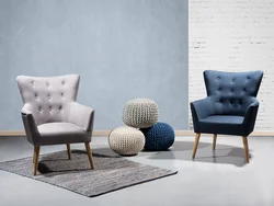 Modern armchairs for living room photo