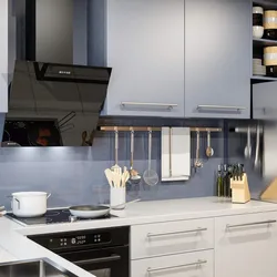 Inclined Hood In The Kitchen Interior Photo