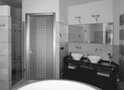Photo of the bathroom door