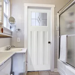 Photo of the bathroom door
