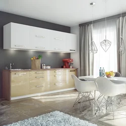 Kitchens gray beige design