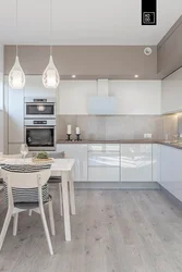 Kitchens gray beige design