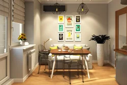 Wall decor in a small kitchen photo