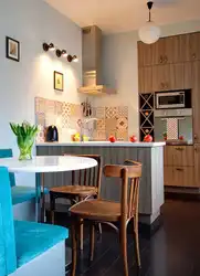 Wall decor in a small kitchen photo