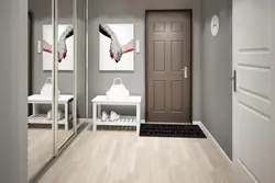 Koridorning ichki qismidagi kulrang rang, u bilan qanday rang mos keladi
