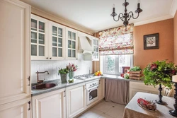 Small kitchen design in Provence style