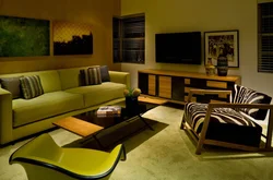 Different furniture in the living room interior