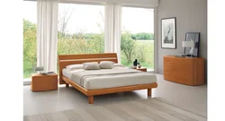 Bedroom design with red furniture