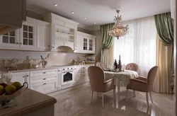 Kitchen design in a modern style 15 square meters in light colors